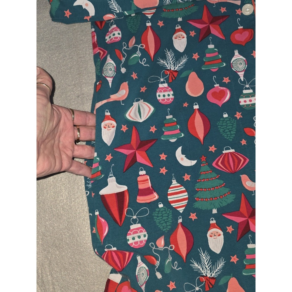 Bedhead Pajamas Organic Jersey Sleepshirt Women's Tis the season size M - Picture 3 of 8